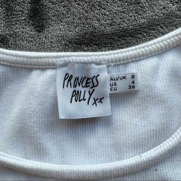 princess polly organic cotton classic crop tee NWOT - Picture 2 of 2